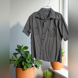 Croft & Barrow Men's Dark Gray Casual Shirt Size X-Large (EUC)